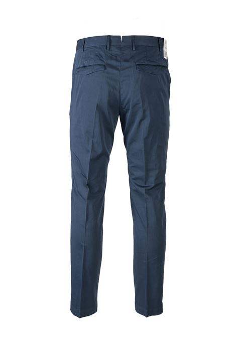 Pantalone PT Torino Blu in Cotone, Seta ed Elastane - Primavera/Estate PT TORINO | Pantaloni | CO-ATMAZ00CL1Y383